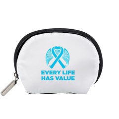 Child Abuse Prevention Support  Accessory Pouch (small) by artjunkie