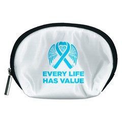 Child Abuse Prevention Support  Accessory Pouch (medium) by artjunkie