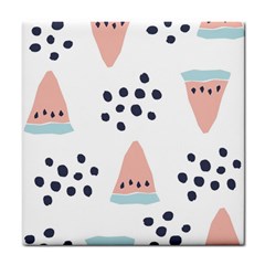 Watermelon Slice Tile Coaster by andStretch