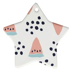 Watermelon Slice Ornament (star) by andStretch