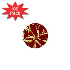 Flowery Fire 1  Mini Buttons (100 Pack)  by Janetaudreywilson