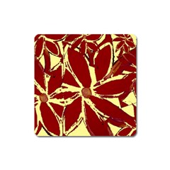 Flowery Fire Square Magnet by Janetaudreywilson