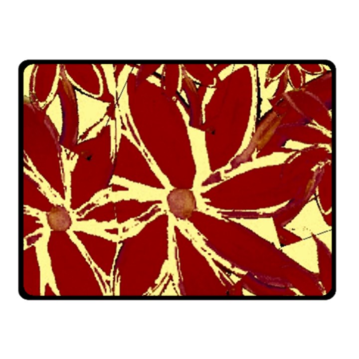 Flowery Fire Double Sided Fleece Blanket (Small) 