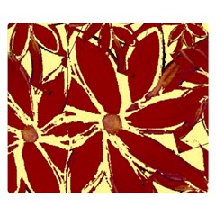 Flowery Fire Double Sided Flano Blanket (small)  by Janetaudreywilson