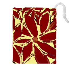 Flowery Fire Drawstring Pouch (5xl) by Janetaudreywilson