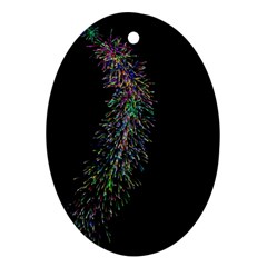 Galaxy Space Oval Ornament (Two Sides)