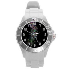 Galaxy Space Round Plastic Sport Watch (L)