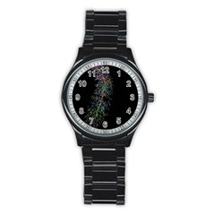 Galaxy Space Stainless Steel Round Watch