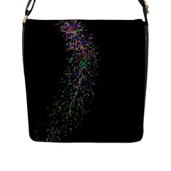 Galaxy Space Flap Closure Messenger Bag (l) by Sabelacarlos