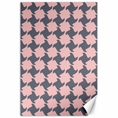 Retro Pink And Grey Pattern Canvas 20  X 30 