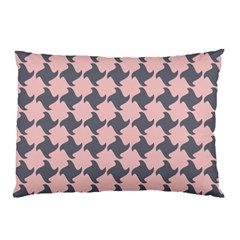 Retro Pink And Grey Pattern Pillow Case (Two Sides)