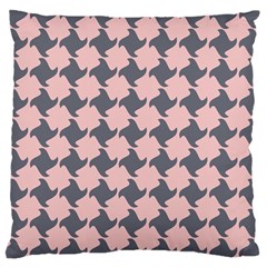 Retro Pink And Grey Pattern Large Cushion Case (One Side)