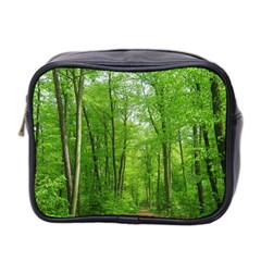 In The Forest The Fullness Of Spring, Green, Mini Toiletries Bag (two Sides) by MartinsMysteriousPhotographerShop