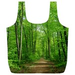 In the forest the fullness of spring, green, Full Print Recycle Bag (XL) Back