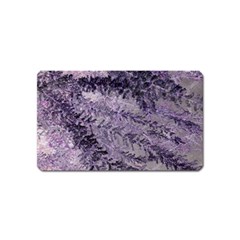 Flowers Branches Purple Magnet (name Card) by DinkovaArt