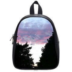Colorful Overcast, Pink,violet,gray,black School Bag (small) by MartinsMysteriousPhotographerShop