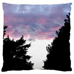 Colorful overcast, pink,violet,gray,black Large Cushion Case (Two Sides) Back