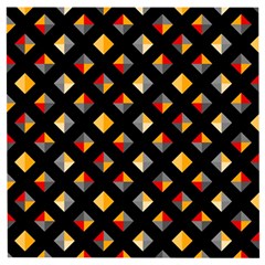 Geometric Diamond Tile Wooden Puzzle Square by tmsartbazaar
