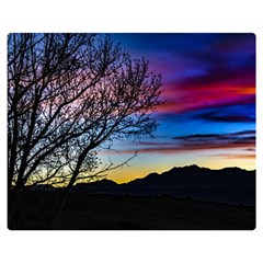 Sunset Landscape Scene, San Juan Province, Argentina003 Double Sided Flano Blanket (medium)  by dflcprintsclothing
