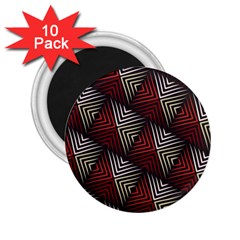 Abstract Zigzag Motif 2 25  Magnets (10 Pack) 