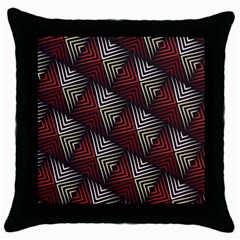 Abstract Zigzag Motif Throw Pillow Case (black) by tmsartbazaar