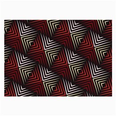 Abstract Zigzag Motif Large Glasses Cloth (2 Sides) by tmsartbazaar