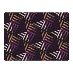 Zigzag Motif Design Double Sided Flano Blanket (mini)  by tmsartbazaar