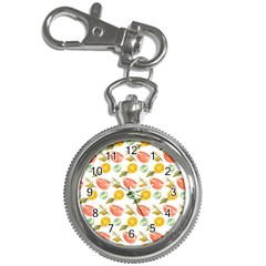 Citrus Gouache Pattern Key Chain Watches by EvgeniaEsenina