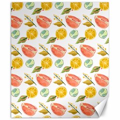 Citrus Gouache Pattern Canvas 20  X 24  by EvgeniaEsenina