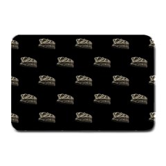 Dinosaur Skeleton Head Motif Pattern Plate Mats by dflcprintsclothing