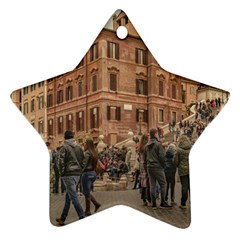Piazza Di Spagna, Rome Italy Ornament (star) by dflcprintsclothing