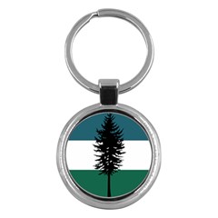 Flag Of Cascadia  Key Chain (round) by abbeyz71