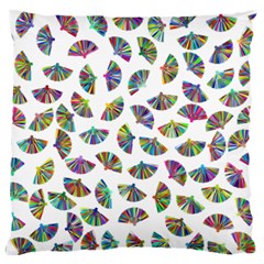 Folding Fan Background Wallpaper Standard Flano Cushion Case (one Side) by HermanTelo