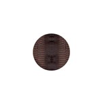 Brown Alligator Leather Skin 1  Mini Buttons Front