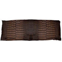 Brown Alligator Leather Skin Body Pillow Case (Dakimakura)