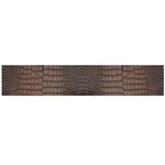 Brown Alligator Leather Skin Large Flano Scarf  Back