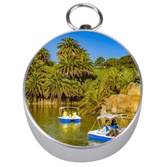 Parque Rodo Park, Montevideo, Uruguay Silver Compasses by dflcprintsclothing