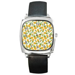 Pineapples Square Metal Watch by goljakoff