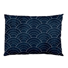 Blue Sashiko Pattern Pillow Case by goljakoff