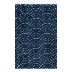 Blue Sashiko Pattern Shower Curtain 48  X 72  (small) 