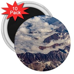 Andes Mountains Aerial View, Chile 3  Magnets (10 Pack)  by dflcprintsclothing