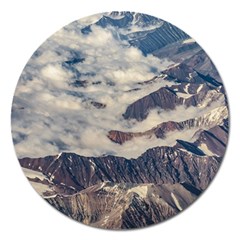 Andes Mountains Aerial View, Chile Magnet 5  (round) by dflcprintsclothing