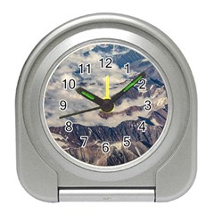 Andes Mountains Aerial View, Chile Travel Alarm Clock by dflcprintsclothing