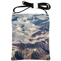 Andes Mountains Aerial View, Chile Shoulder Sling Bag by dflcprintsclothing