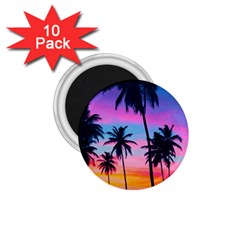 Sunset Palms 1 75  Magnets (10 Pack)  by goljakoff