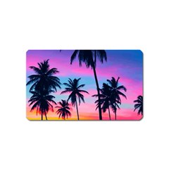 Sunset Palms Magnet (name Card) by goljakoff