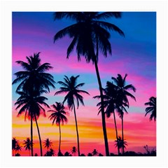 Sunset Palms Medium Glasses Cloth by goljakoff