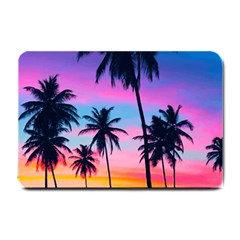 Sunset Palms Small Doormat  by goljakoff