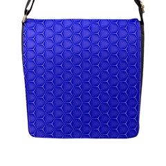 Blue-monday Flap Closure Messenger Bag (l) by roseblue