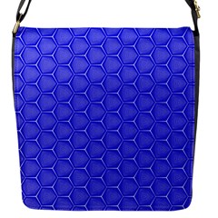 Blue-monday Flap Closure Messenger Bag (s) by roseblue